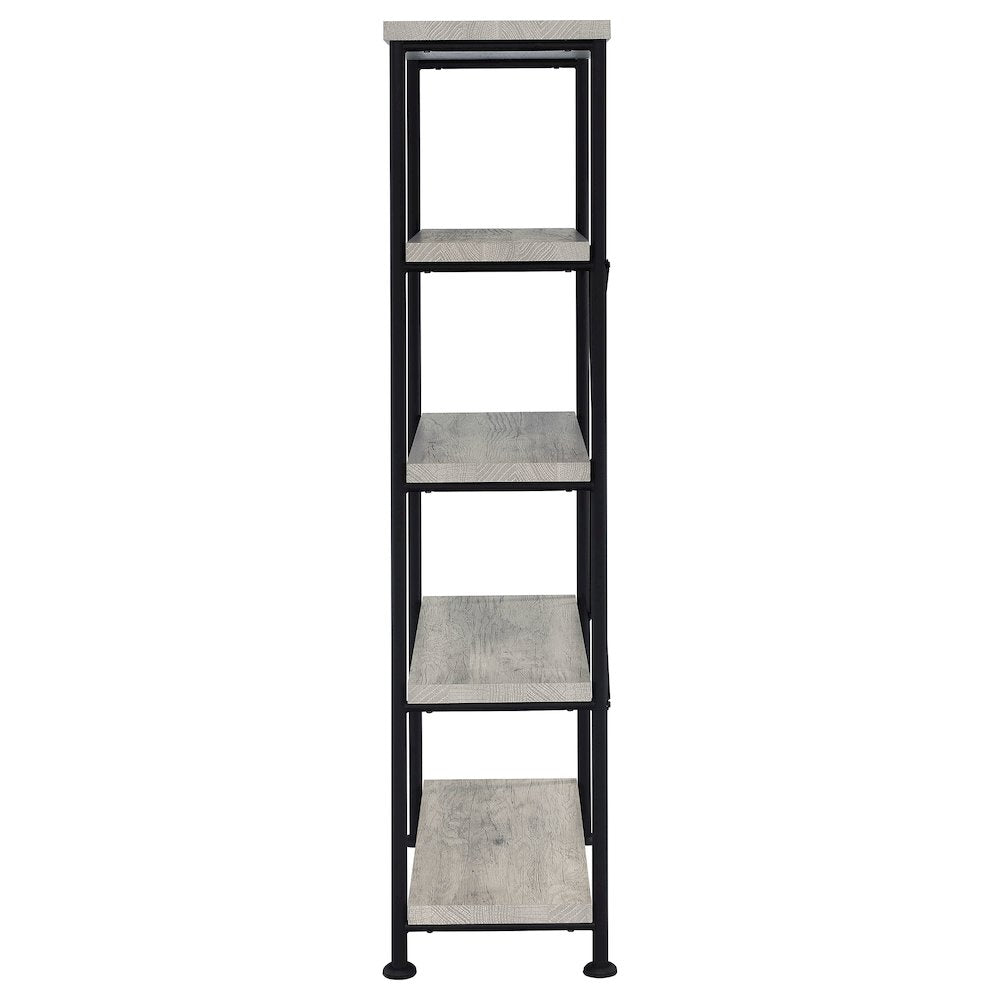 Industrial 4-shelf Bookcase