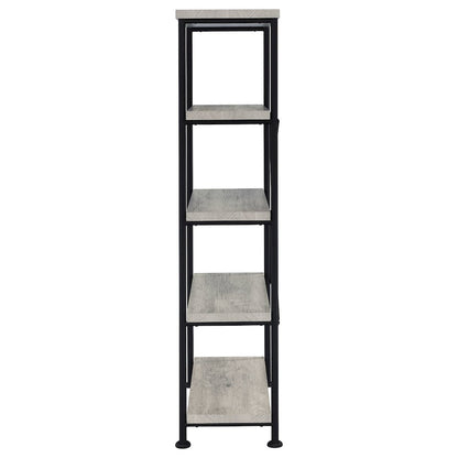 Industrial 4-shelf Bookcase