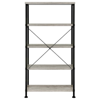 Industrial 4-shelf Bookcase