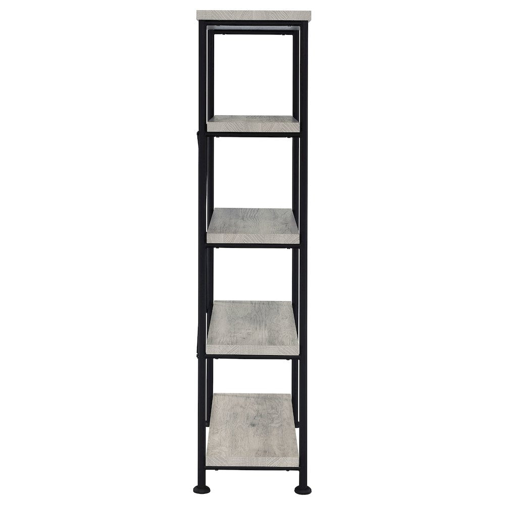 Industrial 4-shelf Bookcase