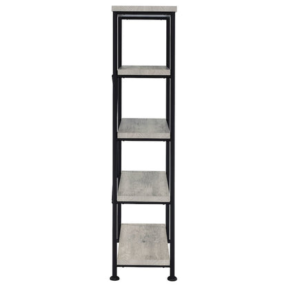 Industrial 4-shelf Bookcase