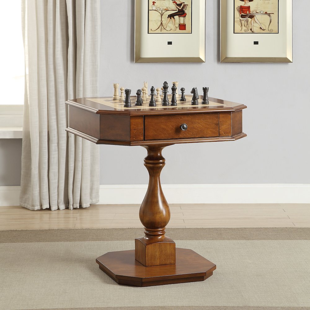 Game Table with 2 Drawer