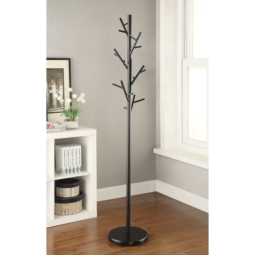 Contemporary Black Coat Rack