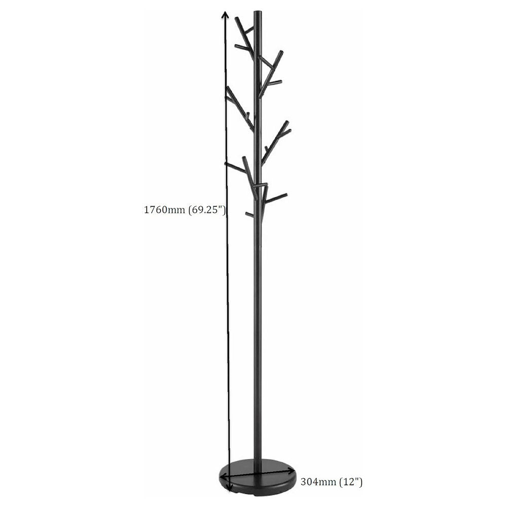 Contemporary Black Coat Rack