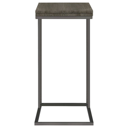 Wood and Metal Snack Table