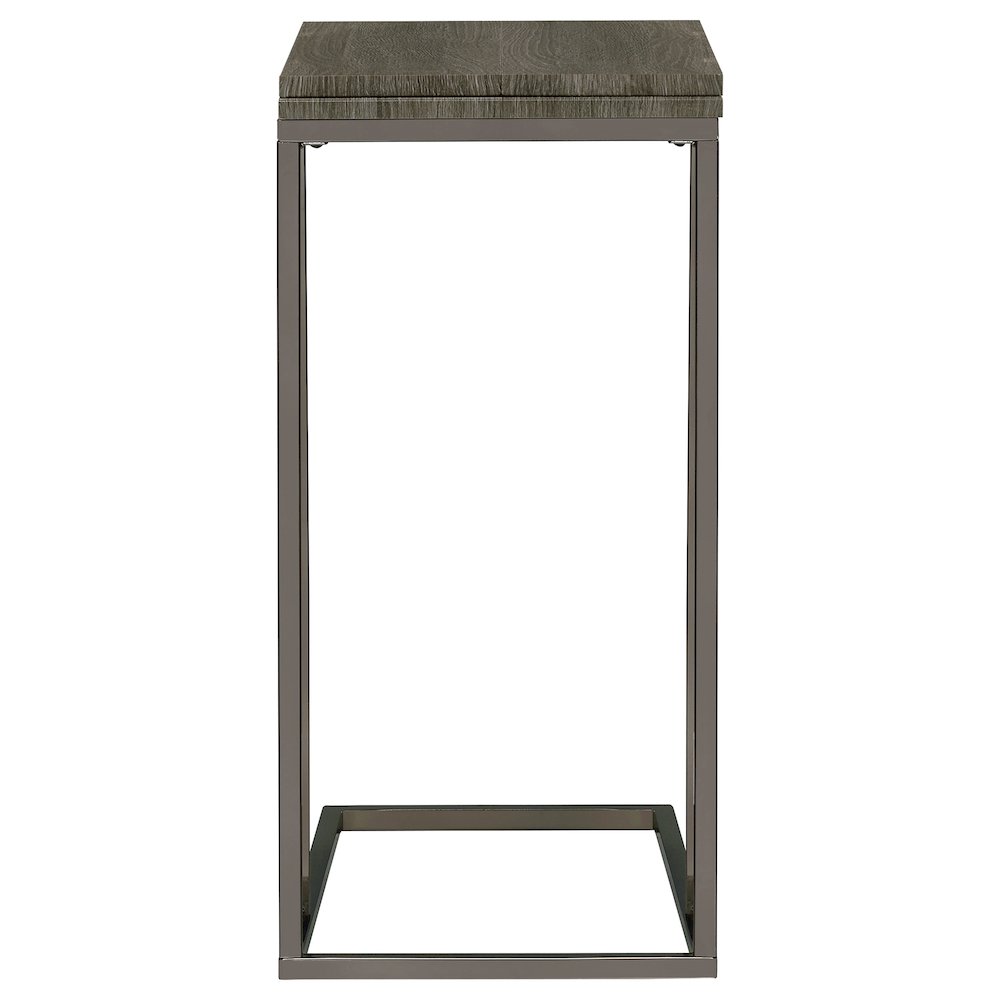 Wood and Metal Snack Table