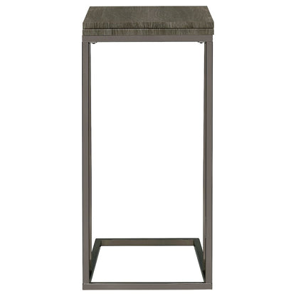 Wood and Metal Snack Table
