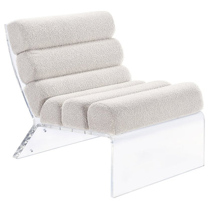 Accent Chair with Clear Acrylic Frame