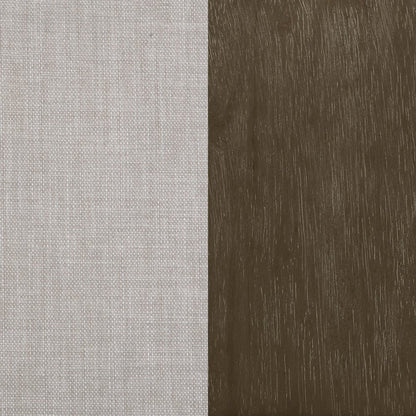 Traditional Faux Linen Accent Armchair