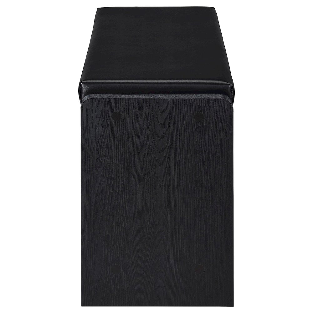 Astor Black 1-drawer Storage Bench