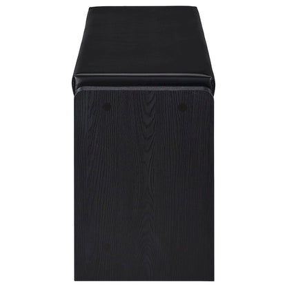 Astor Black 1-drawer Storage Bench