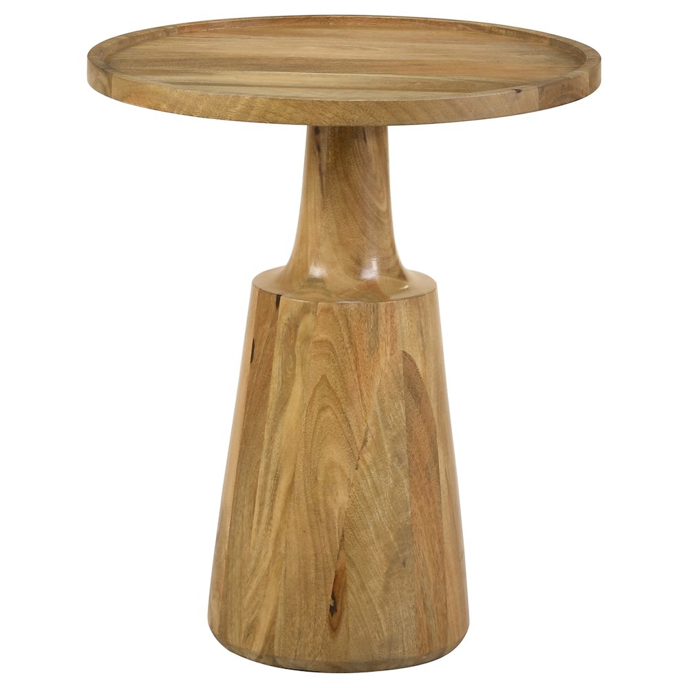 Round Top Pedestal Accent Table