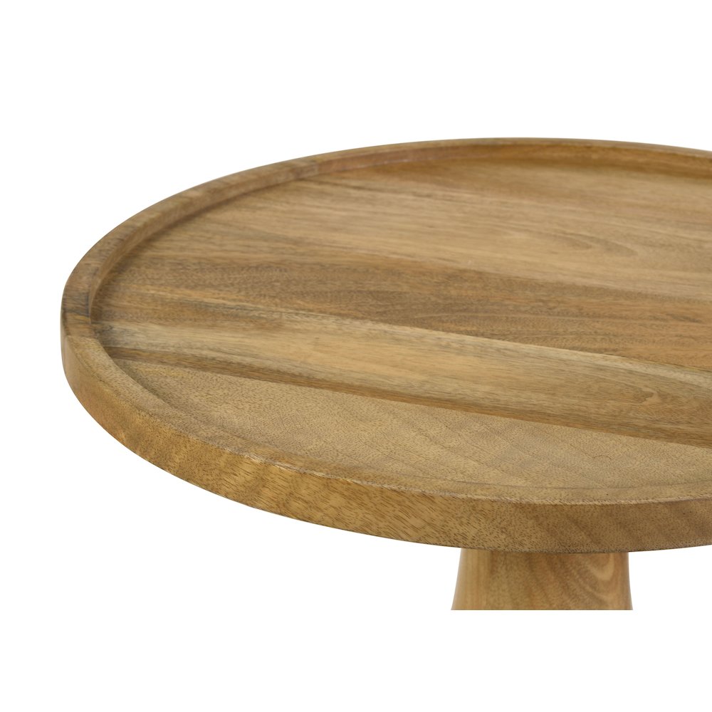 Round Top Pedestal Accent Table
