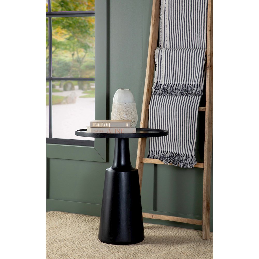 Round Top Pedestal Accent Table