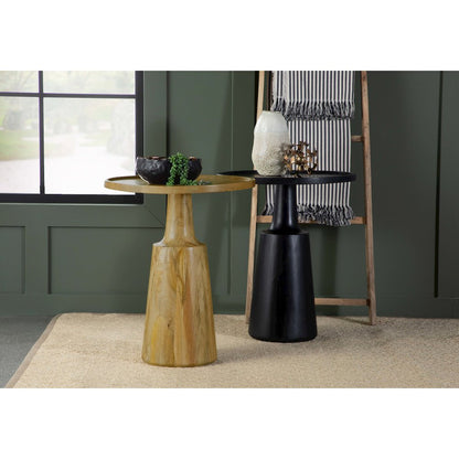 Round Top Pedestal Accent Table