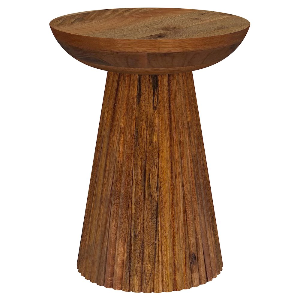 Wild Honey Side Table with Pedestal Base