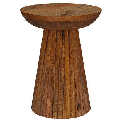 Wild Honey Side Table with Pedestal Base