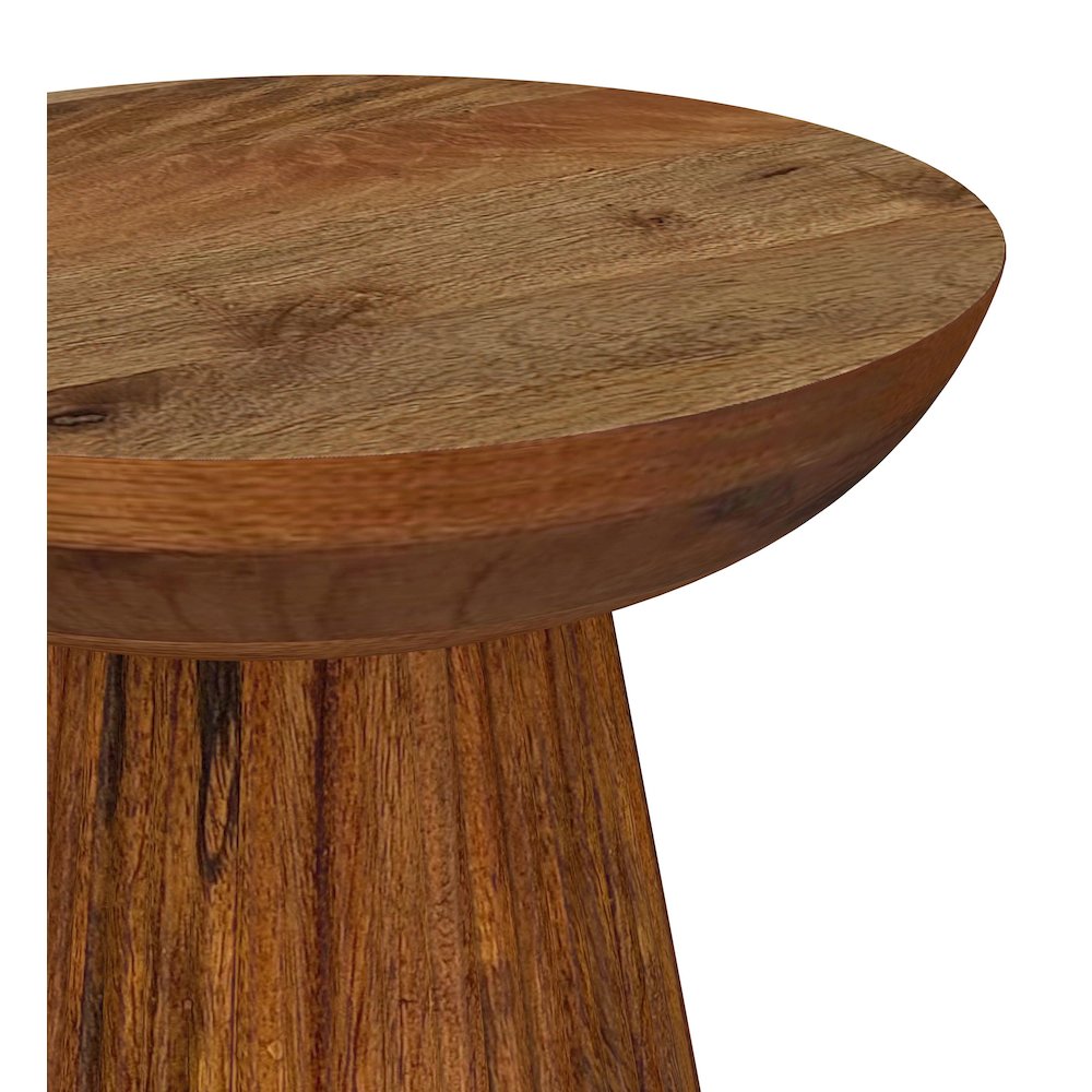 Wild Honey Side Table with Pedestal Base