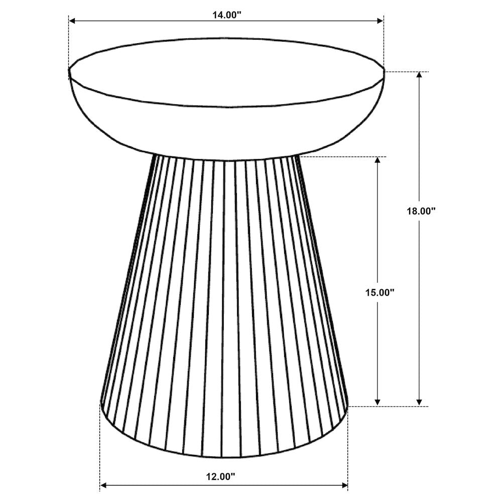 Wild Honey Side Table with Pedestal Base
