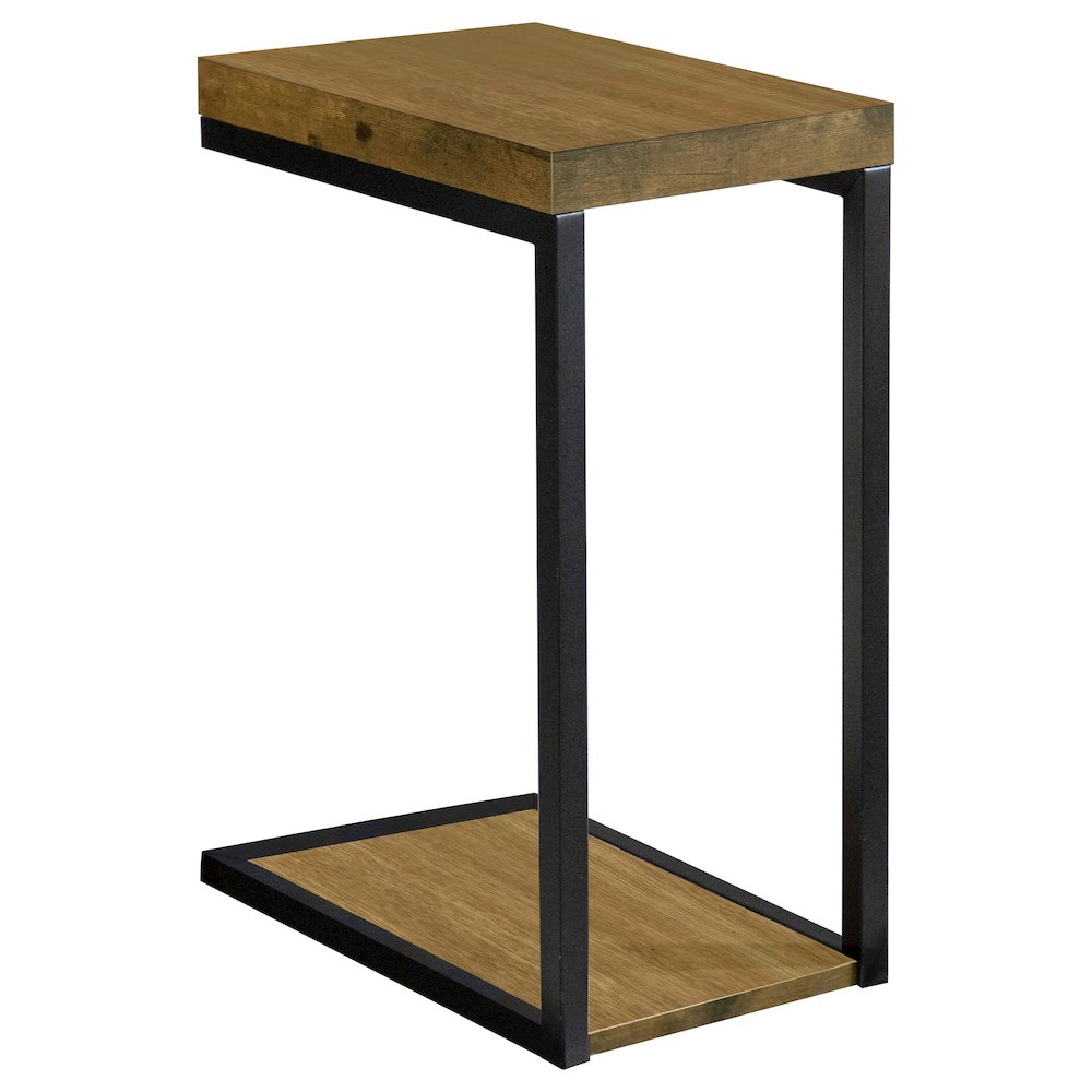 C-Shape Wooden Top Snack Table