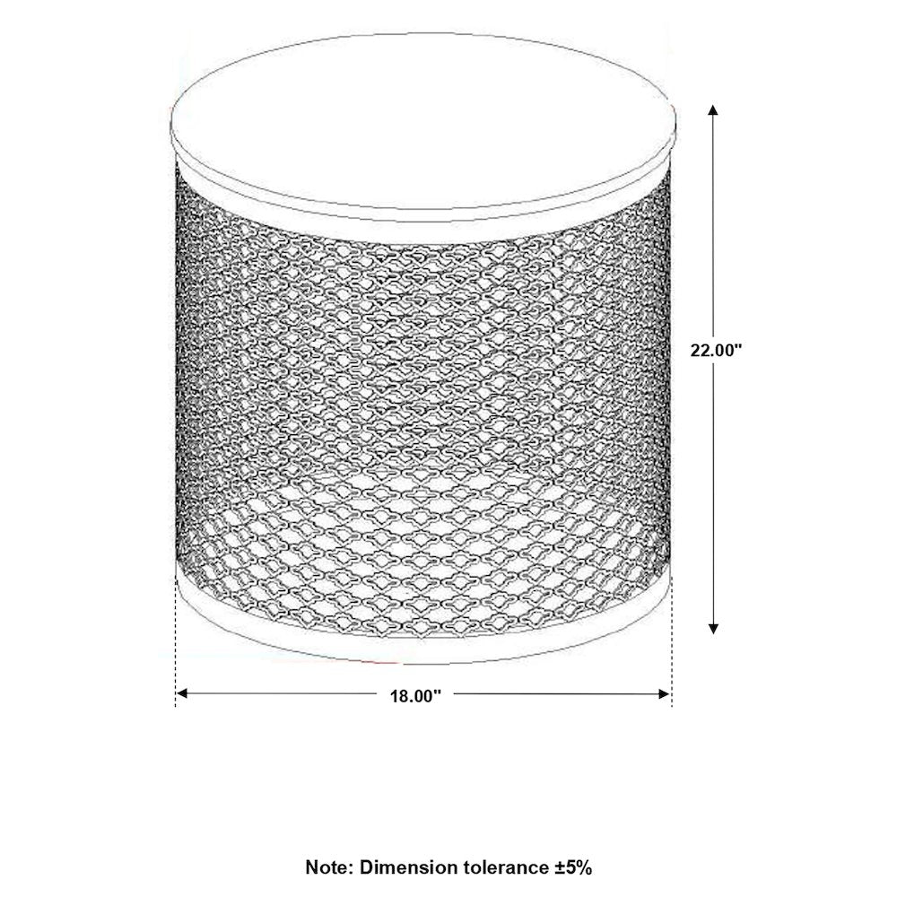 Natural and Black Drum Base Accent Table