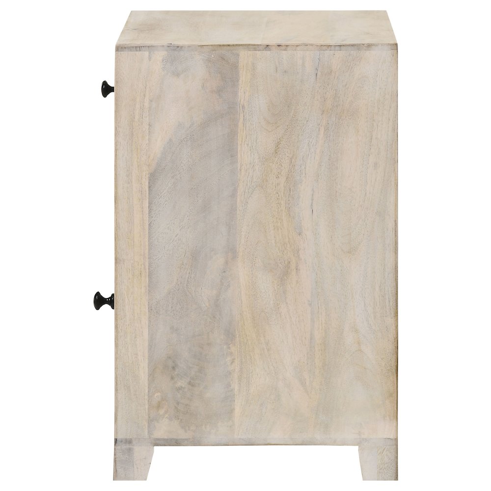 White Washed 1-Door Accent Cabinet with Drawer