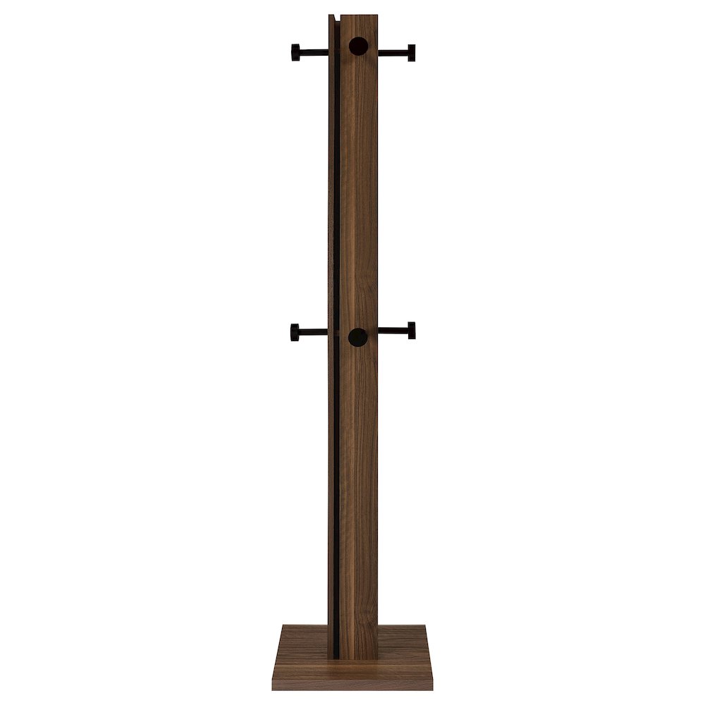 Rawlins Walnut Engineered Wood Coat Rack
