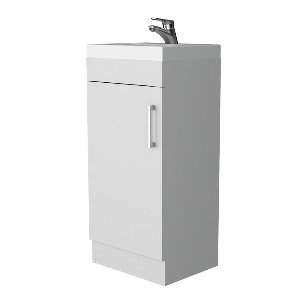 1-Door Vanity Sink White