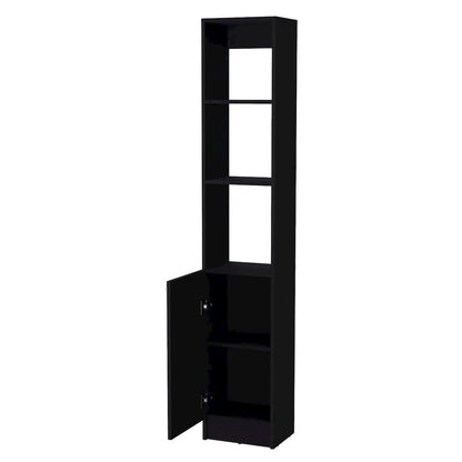 Black Linen Cabinet with 1-Door