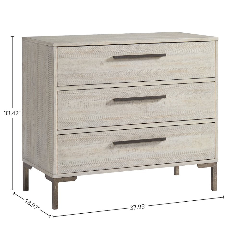 Beck 3-Drawer Dresser, Gray