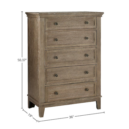 Leland 5-Drawer Chest, Sandwash