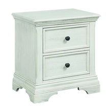 Traditional Wood Nightstand with Drawers for Bedroom Storage with Storage, White