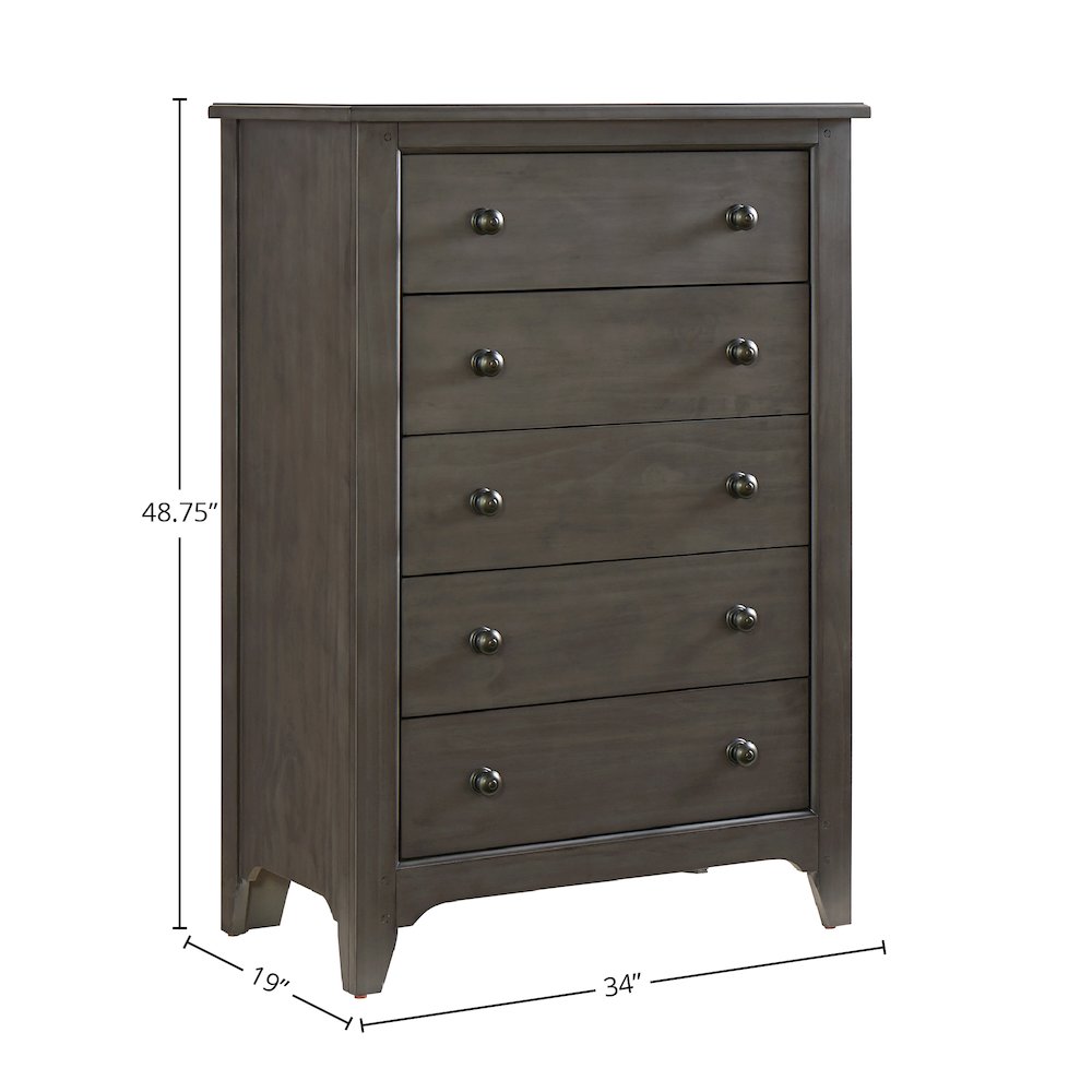 Taylor 5-Drawer Chest, Dusk