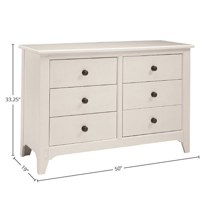 Taylor 6-Drawer Dresser, Sea Shell