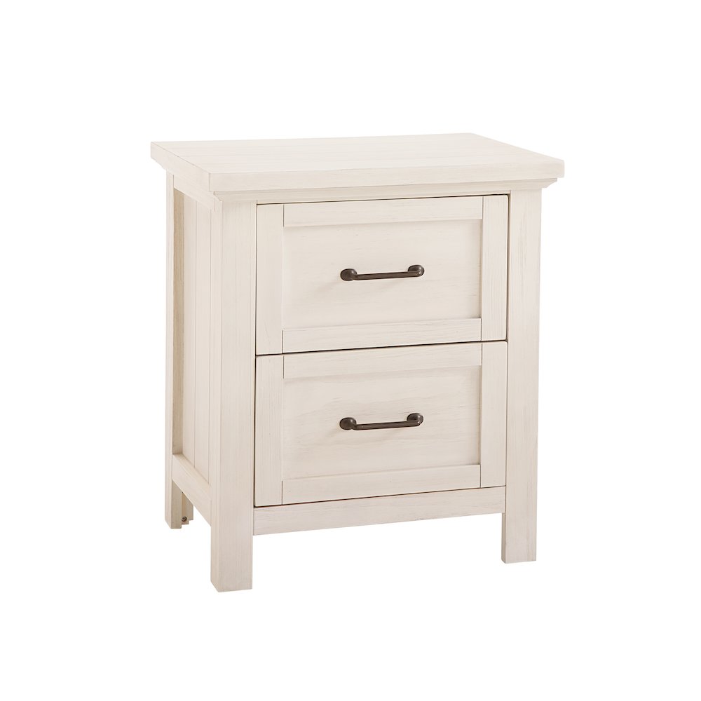 Westwood Design Westfield Traditional Nightstand in Brushed White Finish