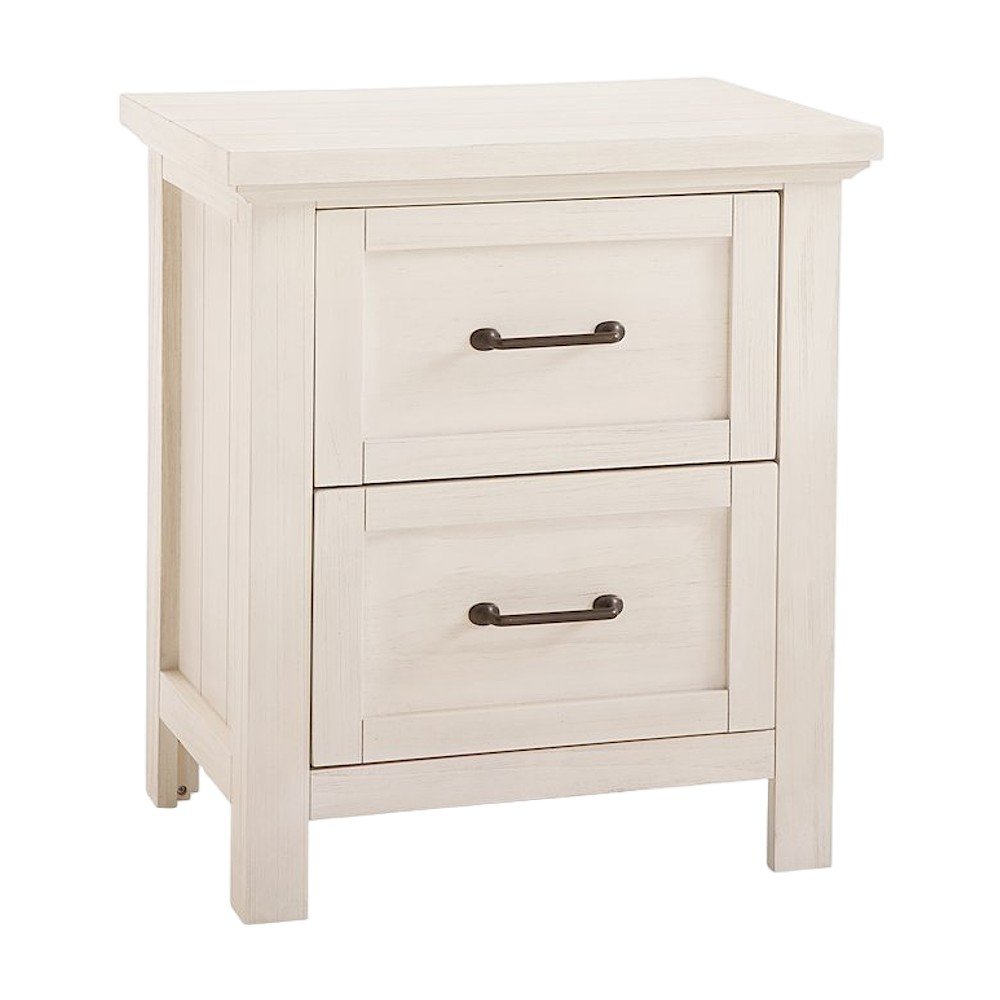 Westfield Traditional Wood Nightstand with Brushed Finish, Off White