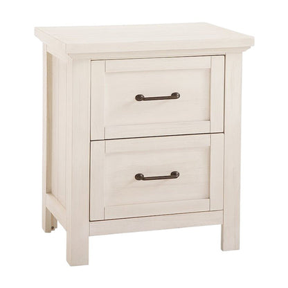 Westfield Traditional Wood Nightstand with Brushed Finish, Off White
