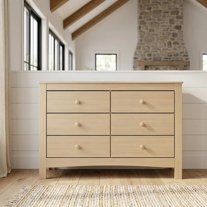 Graco Noah 6 Drawer Double Dresser - Driftwood