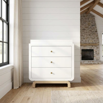 Santorini 3 Drawer Chest With Topper-White/Driftwood