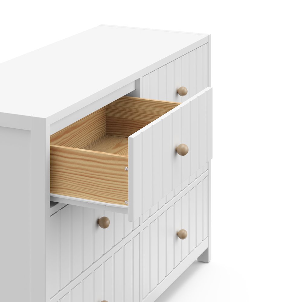Graco Teddi 6 Drawer Double Dresser (White)