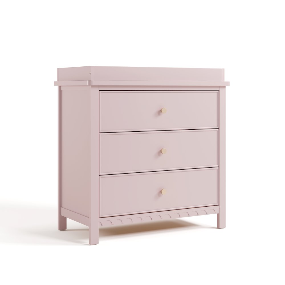 Graco Sasha 3 Drawer Chest with Changing Topper - Blush