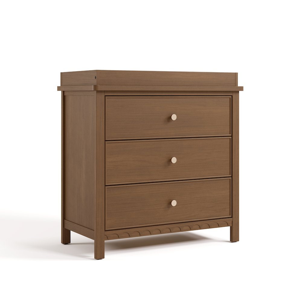 Graco Sasha 3 Drawer Chest with Changing Topper - Hazelnut