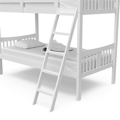 Storkcraft Caribou Twin-over-Twin Bunk Bed (White)