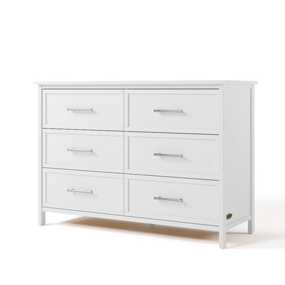 Classic 6 Drawer Dresser- White