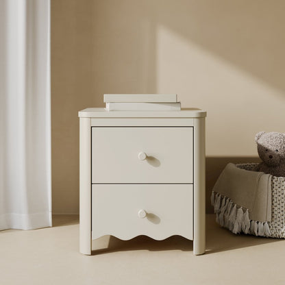 Casablanca 2-Drawer Nightstand-Frosted Oat