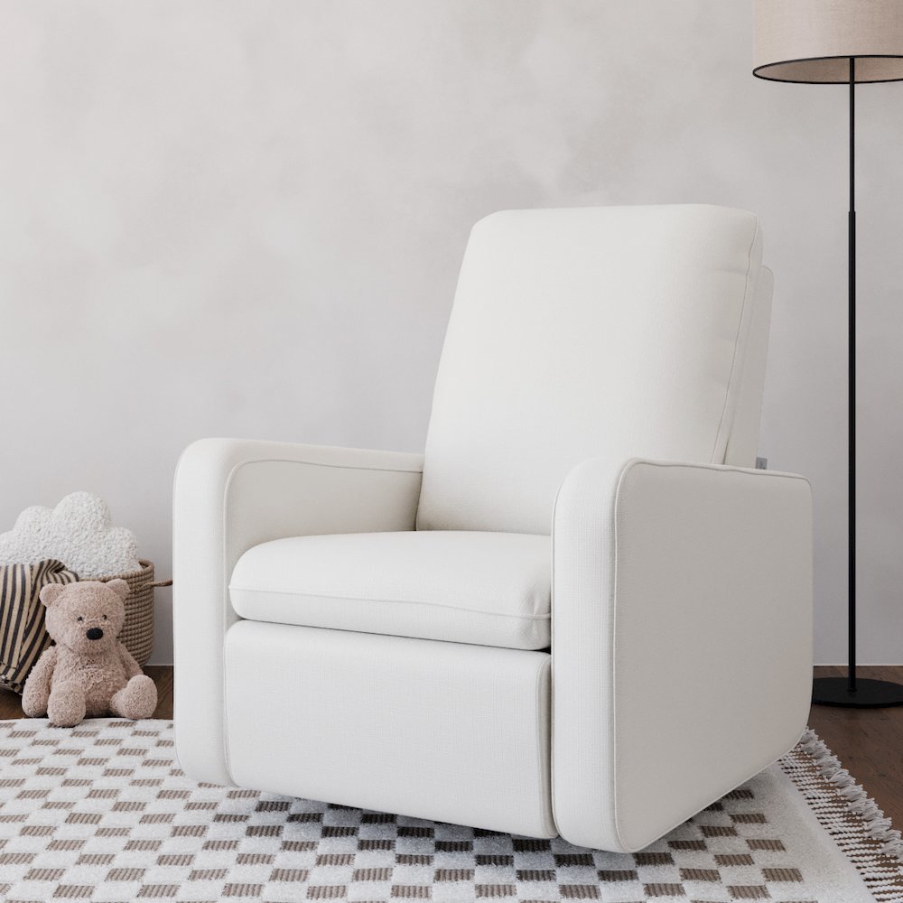 Graco Teddi Power Recliner Swivel Glider with USB - Ivory Basketweave