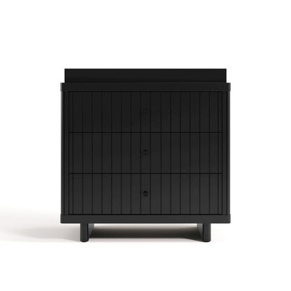 Kyoto 3 Drawer Chest with Topper - Black