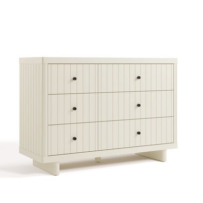 Kyoto 6 Drawer Dresser - Frosted Oat