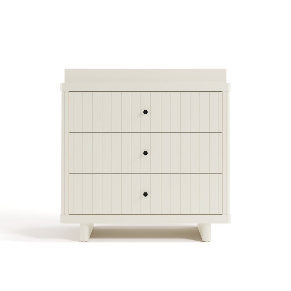 Kyoto 3 Drawer Chest with Topper - Frosted Oat