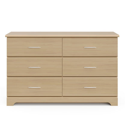 Storkcraft Brookside 6 Drawer Double Dresser (Driftwood)